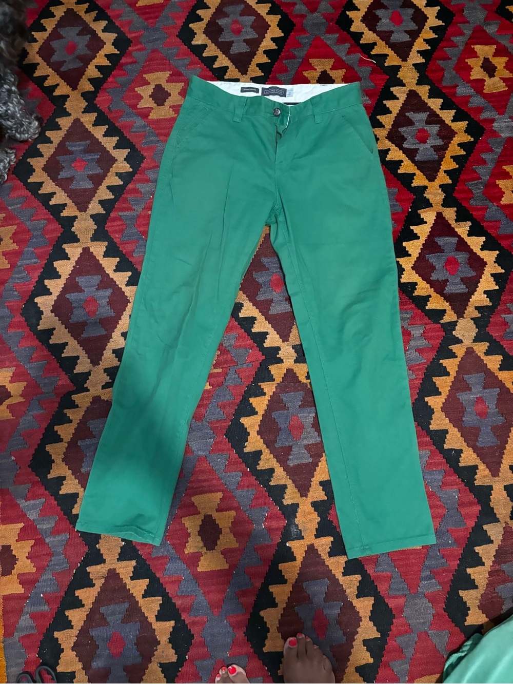 Green Men’s Chinos - Classic Slim Fit